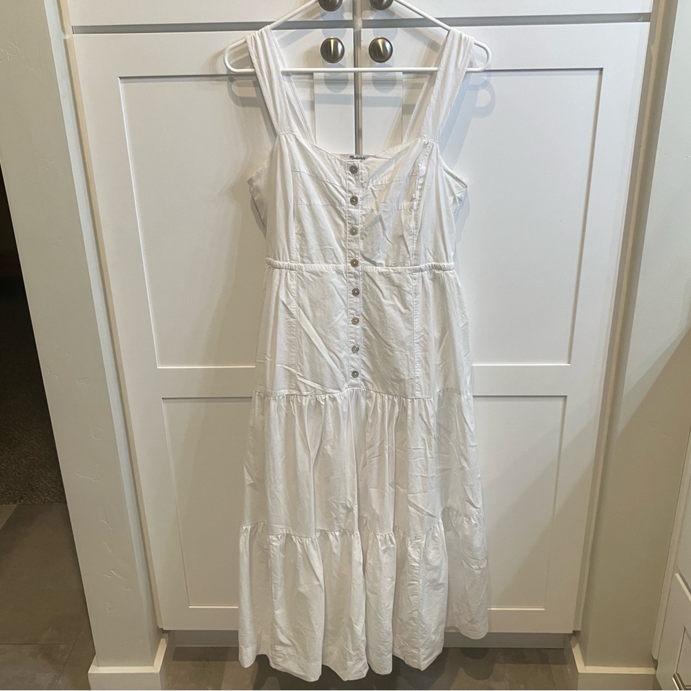 Madewell white cotton dress 6